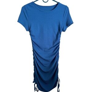 Women's Royal Blue Dress w/ Drawstring & Ruched Side Size Medium